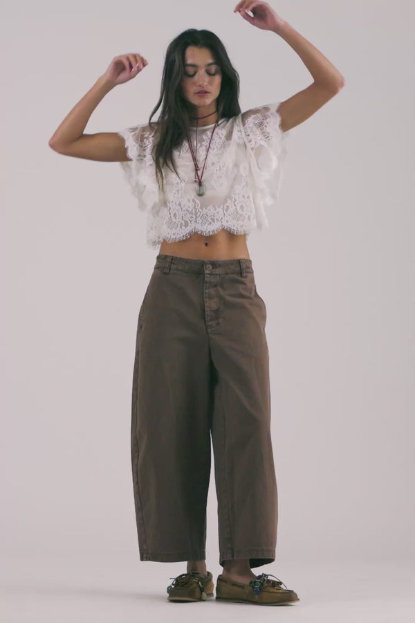 Free People Laydown Chino Trousers