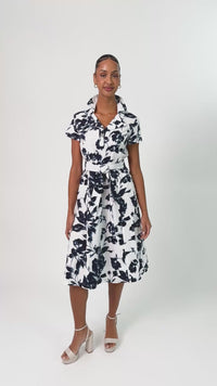 Joseph Ribkoff Fit and Flare Shirt Dress