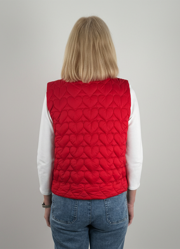 J. Society Heart Puffer Vest