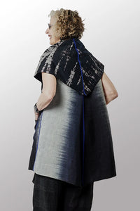 Mieko Mintz Serpent Print Kantha Circular Vest