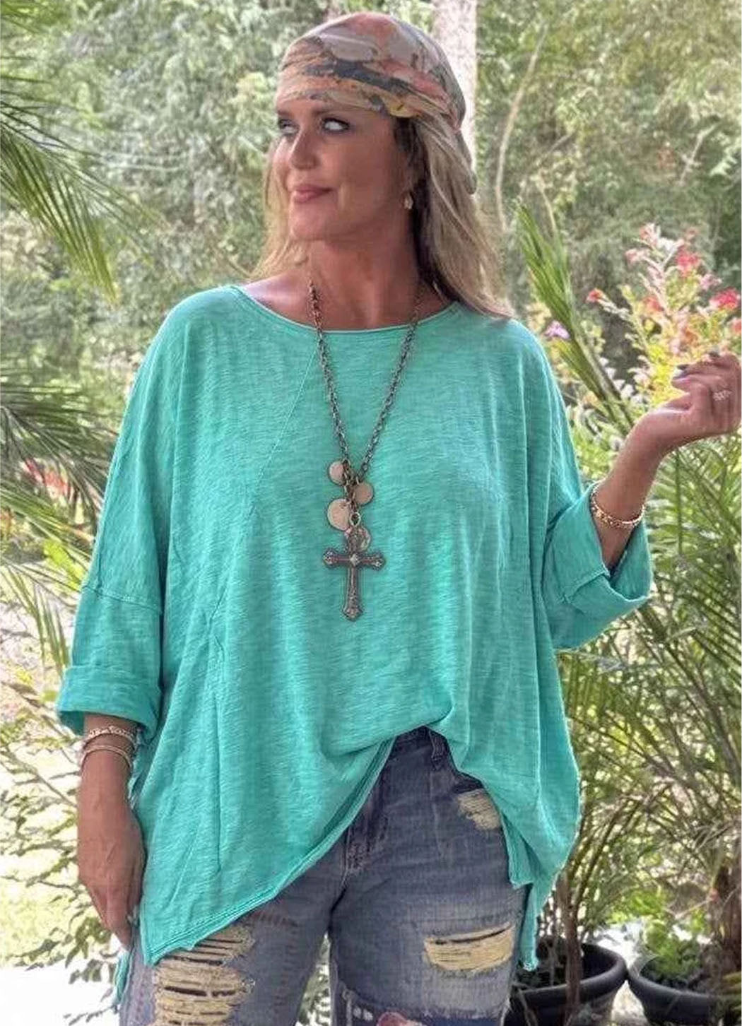 Jaded Gypsy Be Free Top - Vintage Island Berry