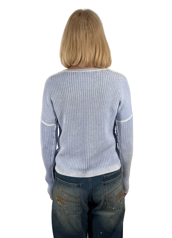 J. Society Whitewash Crew Sweater