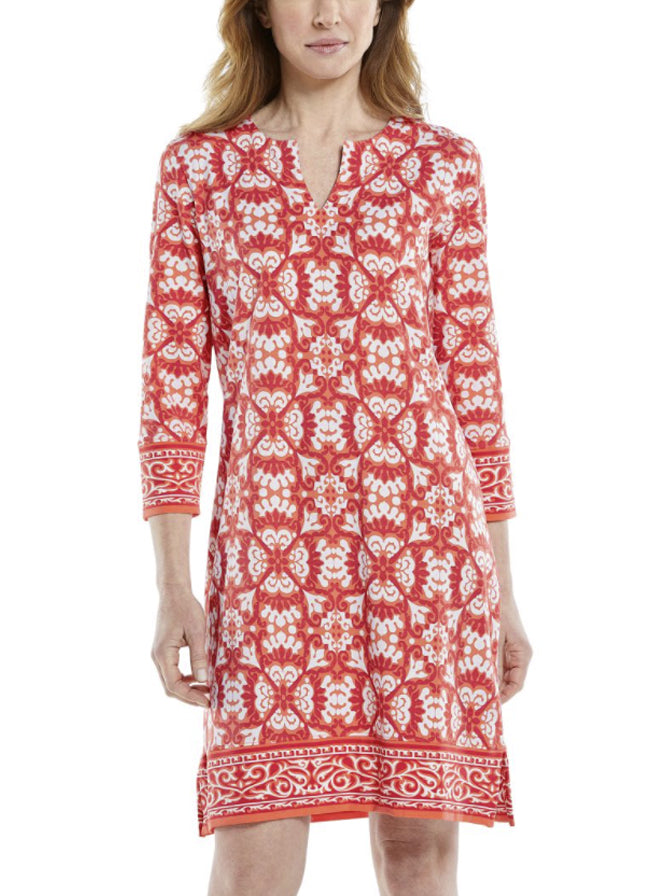 Coolibar Oceanside Tunic Dress -Lively Medallion