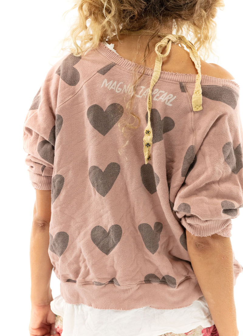 Magnolia Pearl Rory Heart Sweatshirt