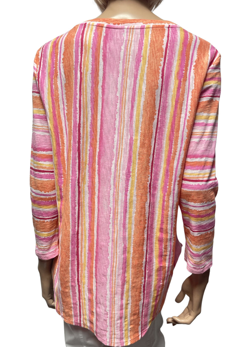 Escape Hi Lo Surfside Stripe T