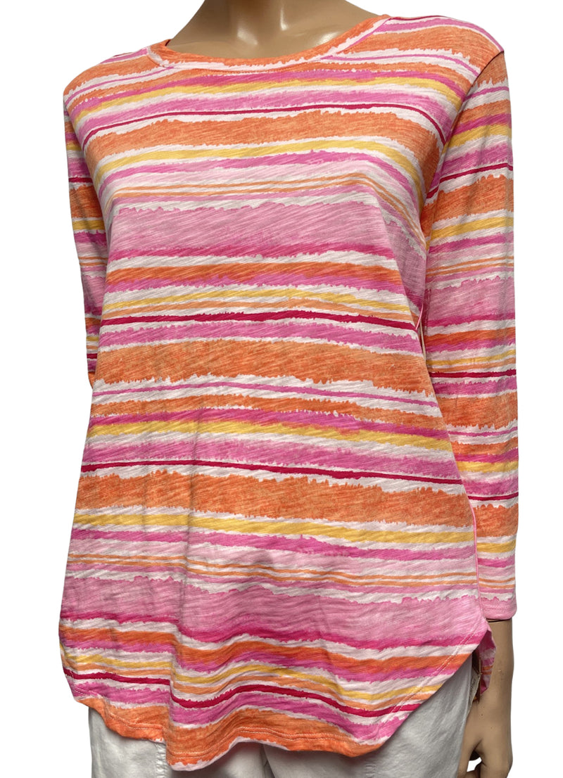 Escape Hi Lo Surfside Stripe T