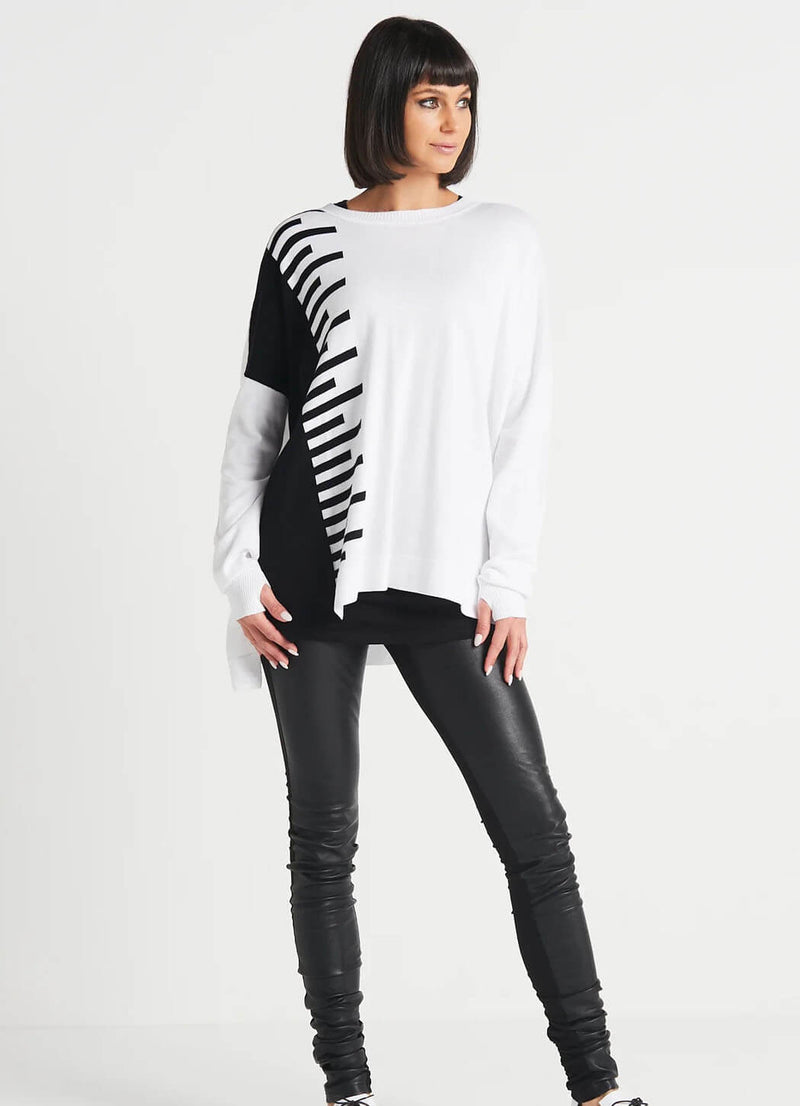 Planet Long Keyboard Crewneck Sweater
