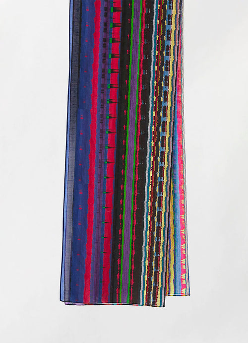 Yen Ting Cho Fairground Cotton Silk Scarf