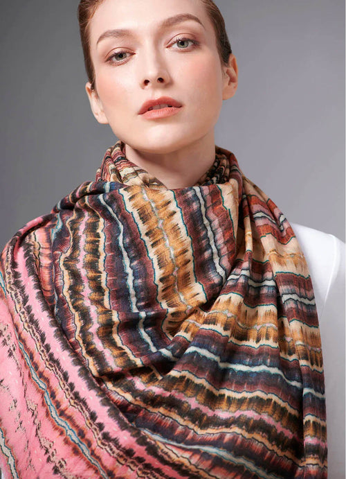 Yen Ting Cho Pink Tea Pure Wool Scarf