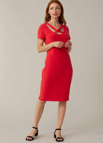 JosephRibkoff Cut-Out Neckline Dress
