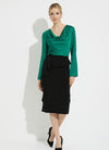 Joseph Ribkoff Draped Neck Top