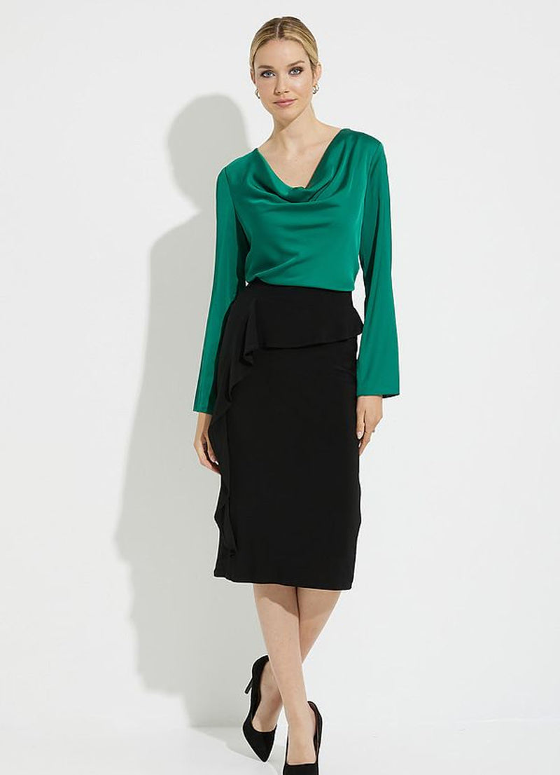 Joseph Ribkoff Draped Neck Top