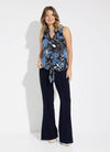 Joseph Ribkoff Ruffle Printed Top