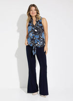 Joseph Ribkoff Ruffle Printed Top