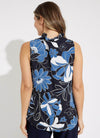 Joseph Ribkoff Ruffle Printed Top