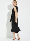 Joseph Ribkoff Faux Leather Trim Dress