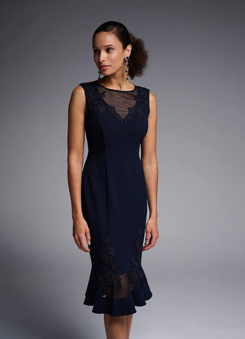 Joseph Ribkoff Mesh Detail Dress
