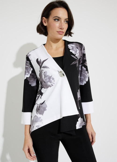 Joseph Ribkoff Floral Graphic Jacket