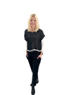 B&K Moda Short Sleeve Knit Top