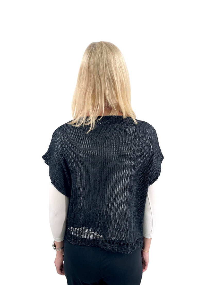 B&K Moda Short Sleeve Knit Top