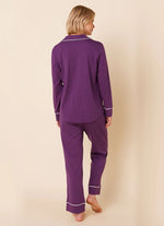 Cat's Pajamas Aubergine Pima Knit Pajama