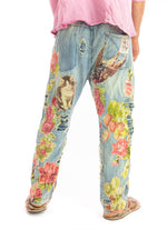 Magnolia Pearl Floral Applique Miner Denims