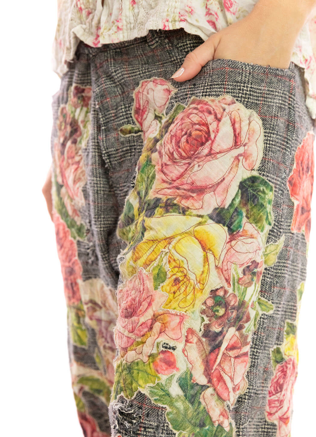 Magnolia Pearl Applique Flower Miner Pants DetailsDirect