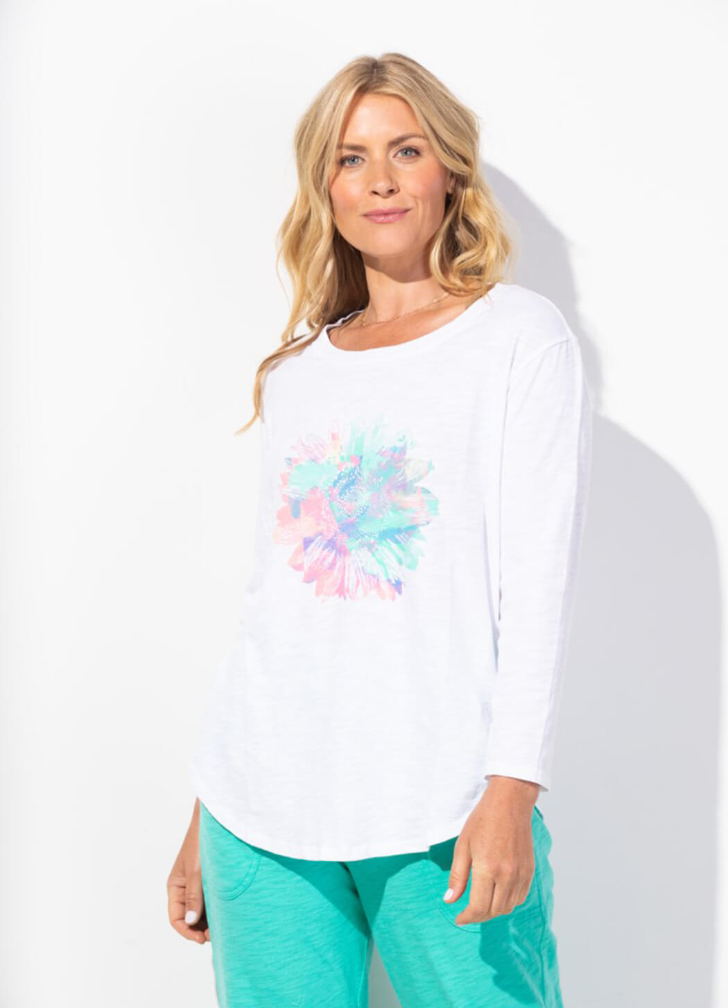 Escape Hi-Lo Sunflower Tee