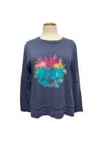 Escape Stepped Hem Boxy Tie-Dye Sunflower Tee