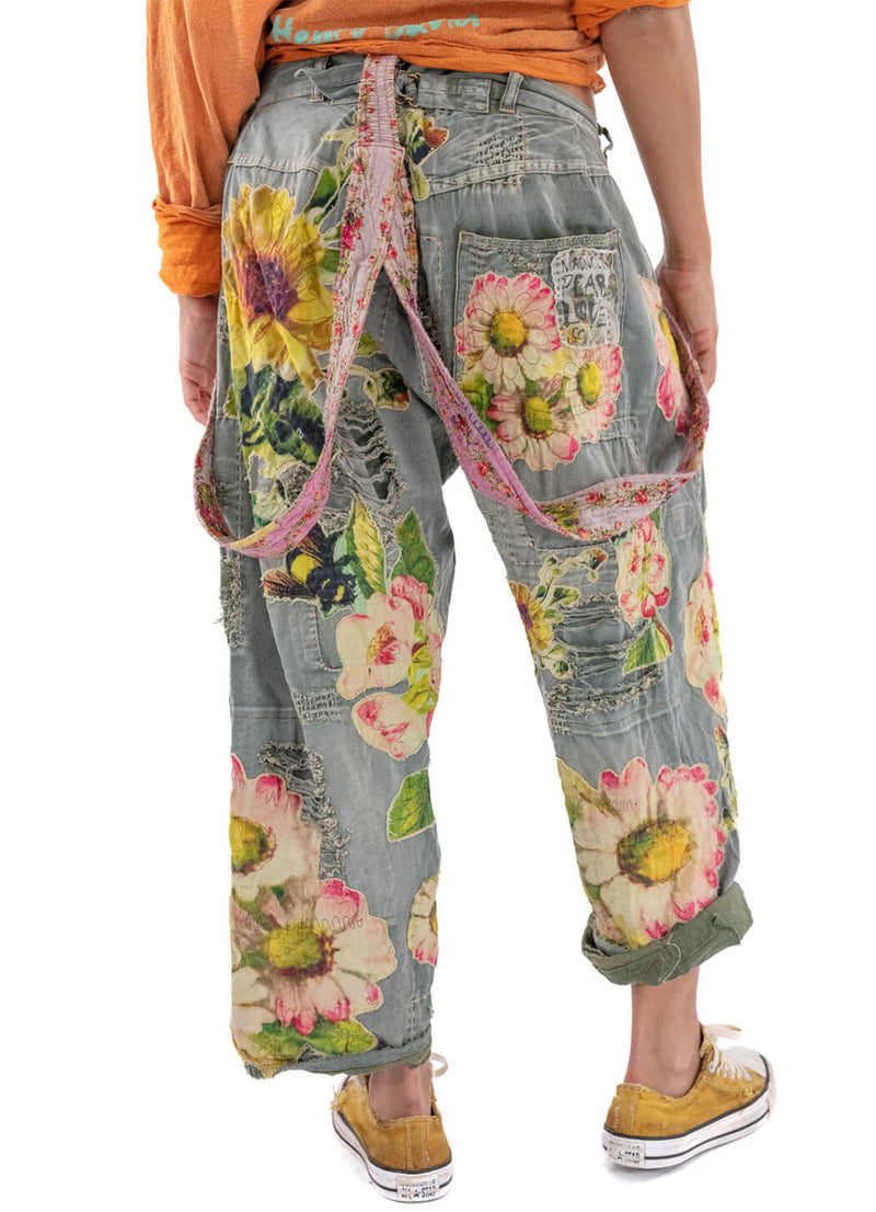 Magnolia Pearl Miner Pants With Sunflower