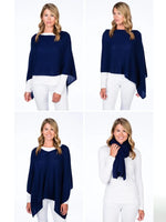 Alashan Cashmere Poncho in Graphite