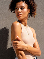 Hello Adorn Paperclip Coin Lariat