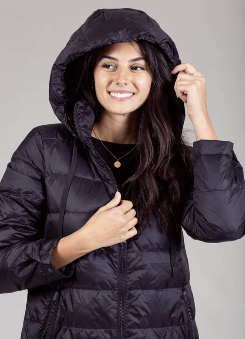 Anorak Quilted Hooded Coat