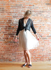 Gigi Moda Drape Silk Cardigan
