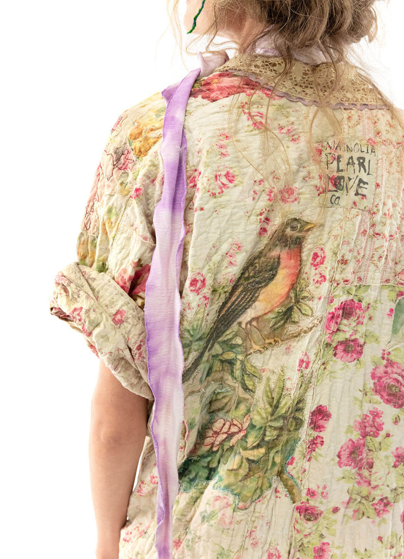 Magnolia Pearl Quilited Floral Patchwork Vijji Kimono