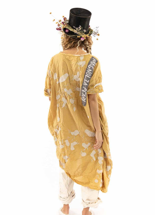 Magnolia Pearl Bird Artist Smock Dress