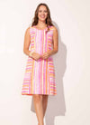 Escape Seamed Tank Surfside Stripe Dress
