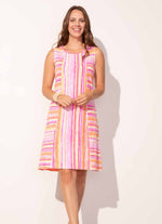 Escape Seamed Tank Surfside Stripe Dress
