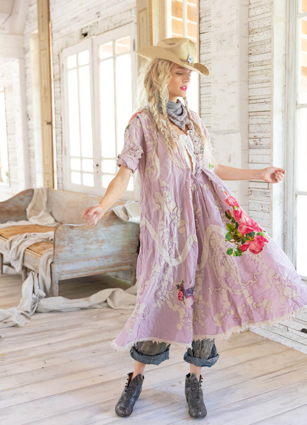 Magnolia Pearl Roan Irish Embroidery Dress