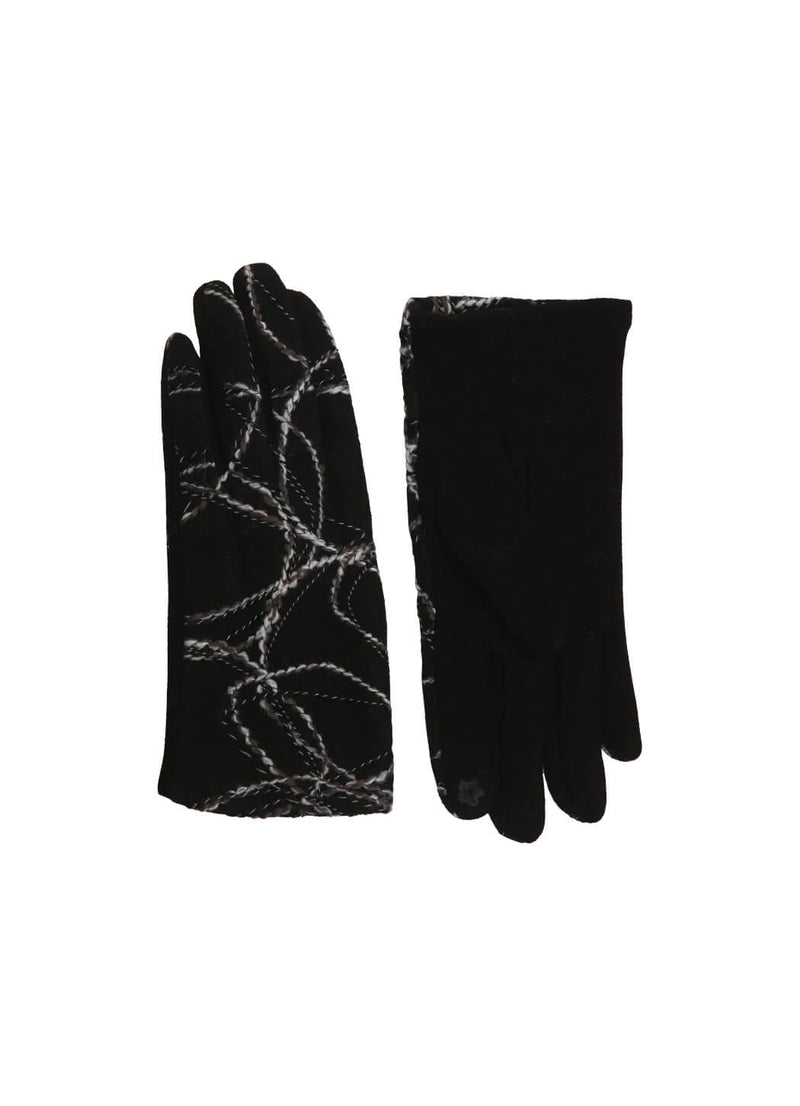 Justin Gregory Abstract Embroidery Gloves