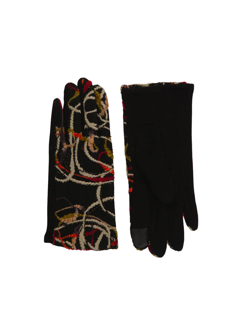 Justin Gregory Abstract Embroidery Gloves