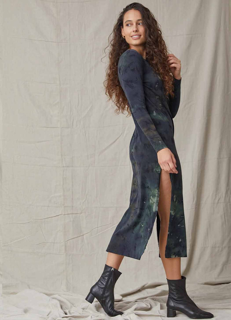 Bella Dahl Long Sleeve Midi T-Shirt Dress