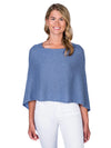 Alashan Cashmere Poncho in Blueridge