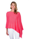 Alashan Cashmere Poncho in Coral Reef