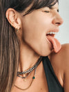 Artizan Joyeria Mini Clear Huggies Earrings