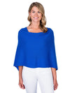 Alashan Cashmere Poncho in Cruise Blue