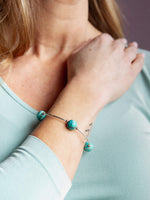 Blessing Bracelet in Blue Jasper 12mm Beads