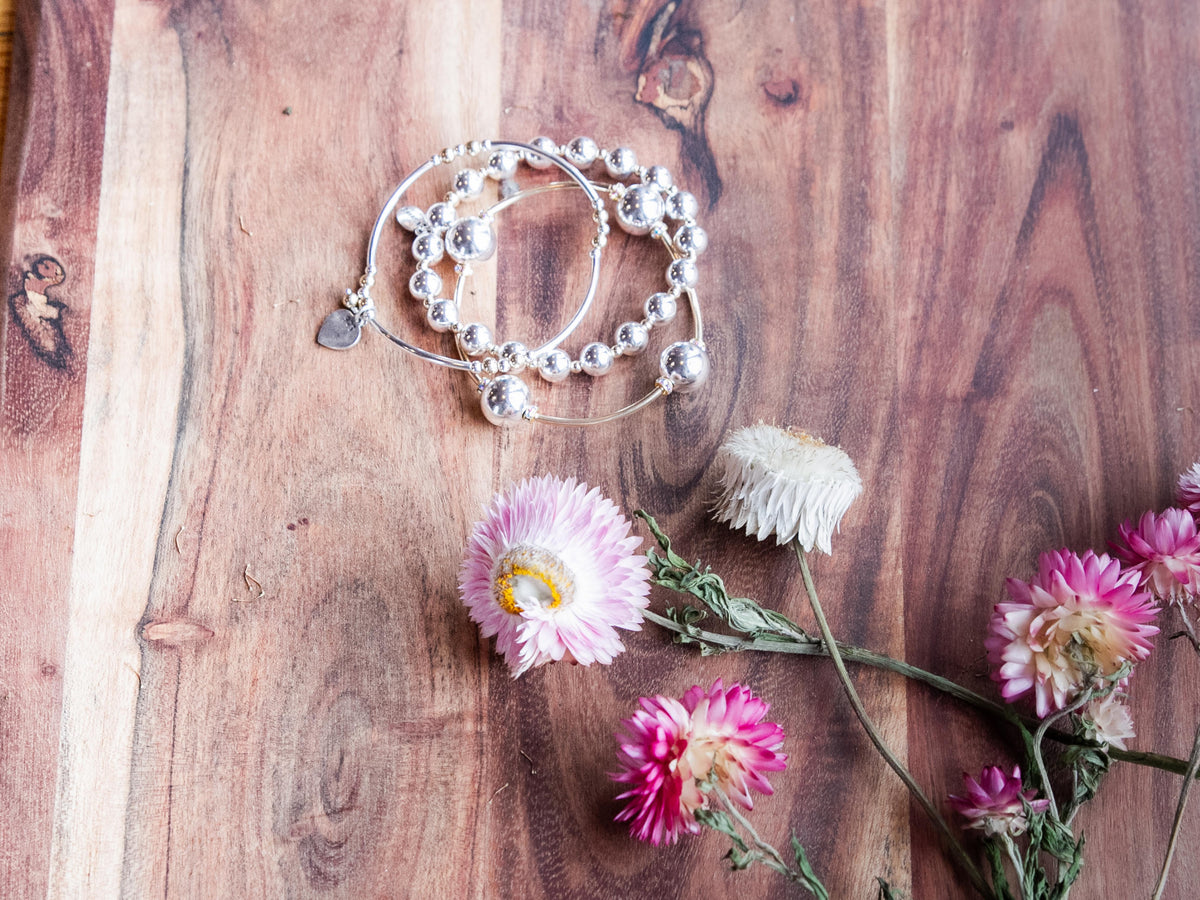 Blessing Bracelet "I am Blessed" Stack 3-8mm Beads