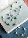 Blessing Bracelet in Blue Jasper 12mm Beads