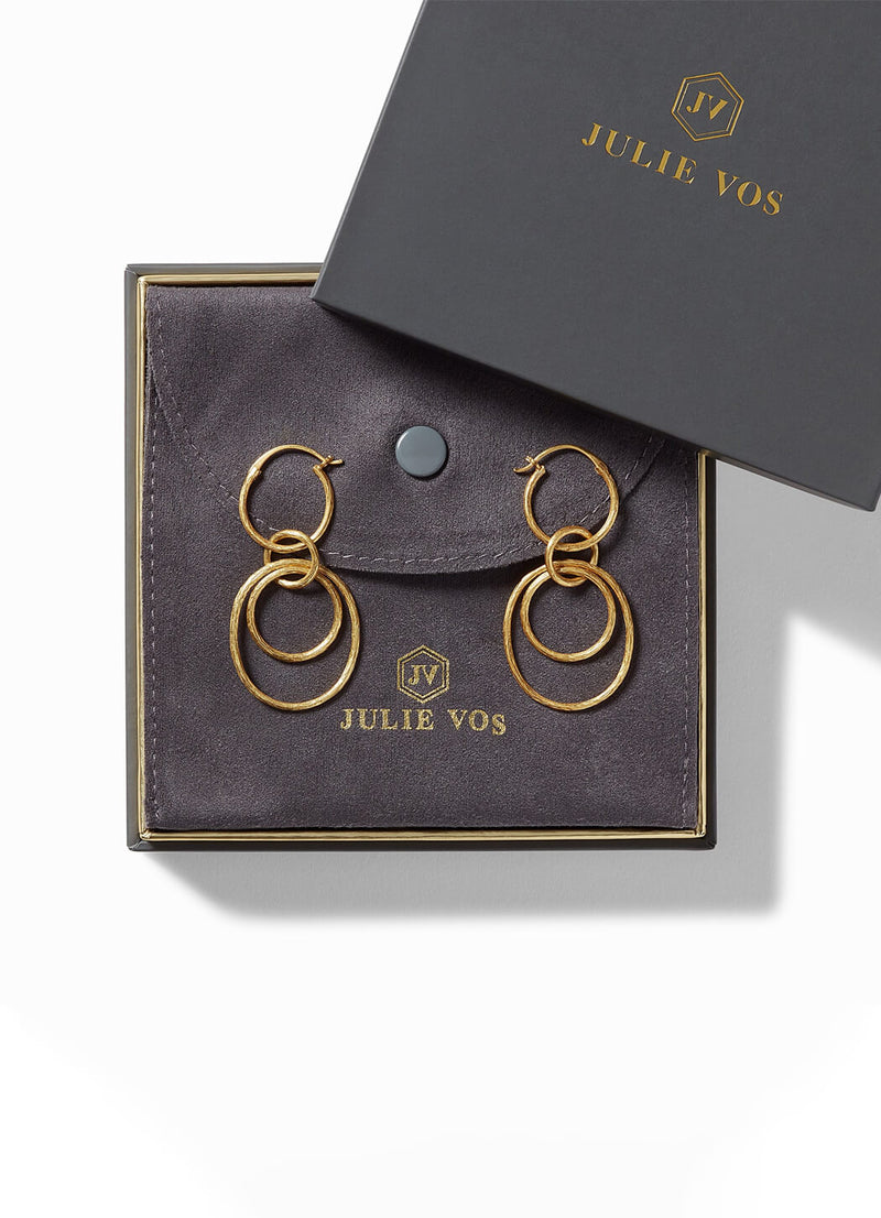 Julie Vos Simone 3-in-1 Earrings
